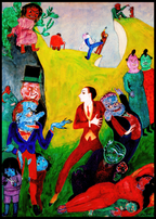 Utan Pardon by Nils Dardel – Modernist Figurative Art Print - Hakyarts