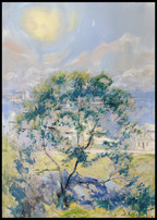 The Wild Cherry Tree by John Henry Twachtman – Vintage Landscape Wall Art Print - Hakyarts