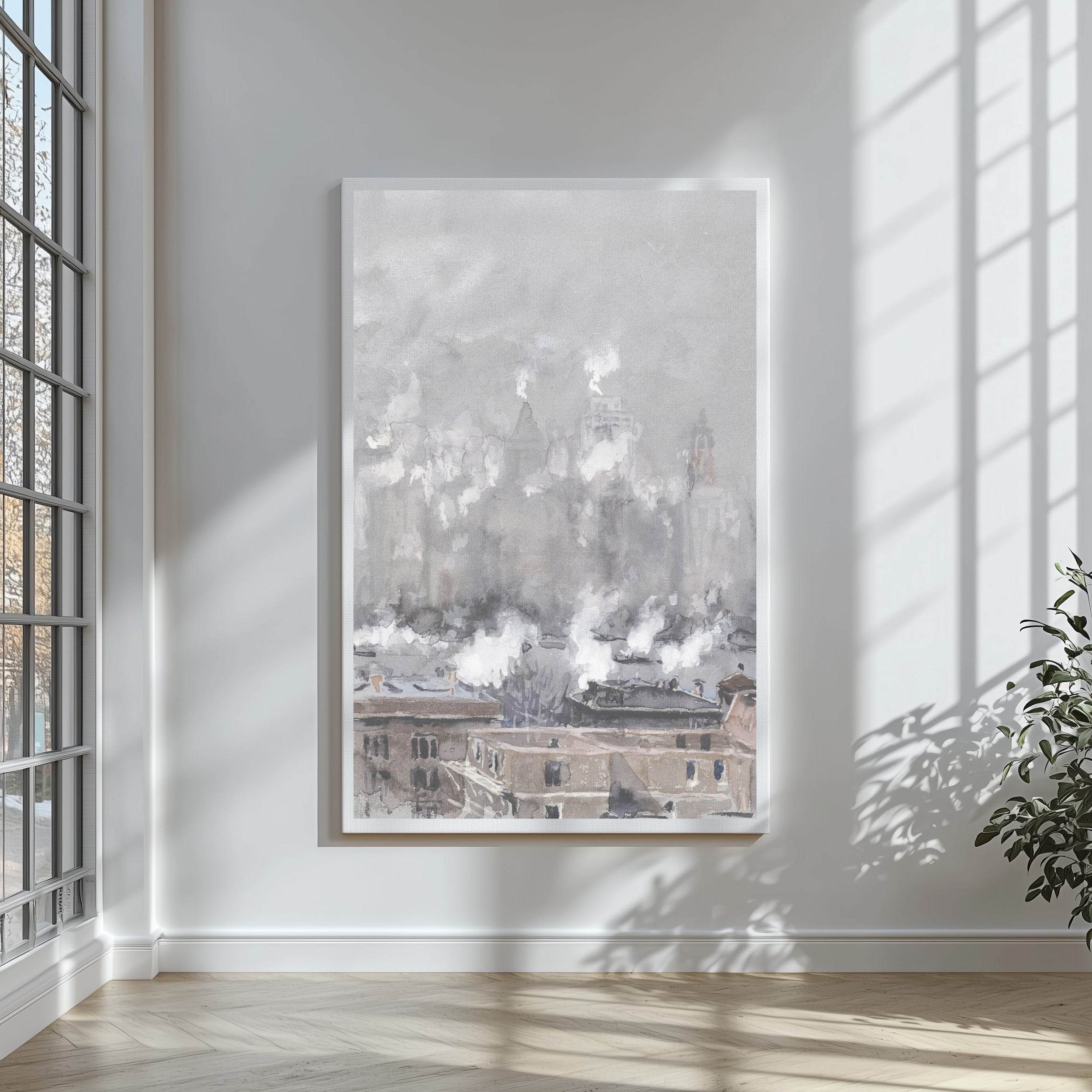 Smoke and Fog on Gray Day - Hakyarts