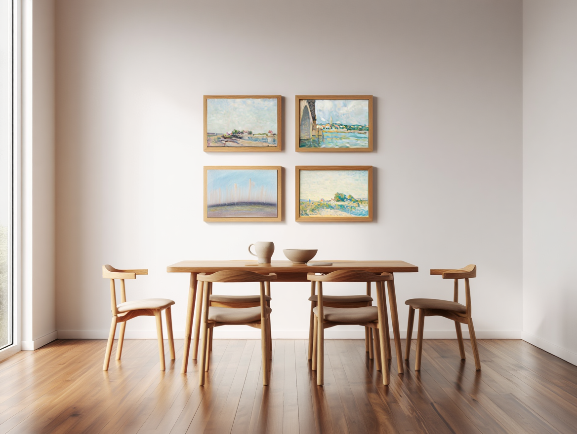 Alfred Sisley Impressionist River Landscapes – Gallery Wall Art Print Set - 4 Prints