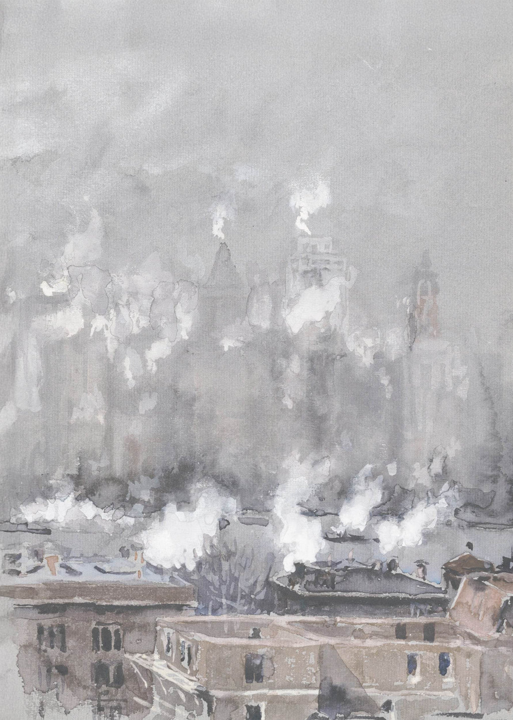 Smoke and Fog on Gray Day - Hakyarts