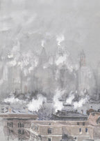 Smoke and Fog on Gray Day - Hakyarts