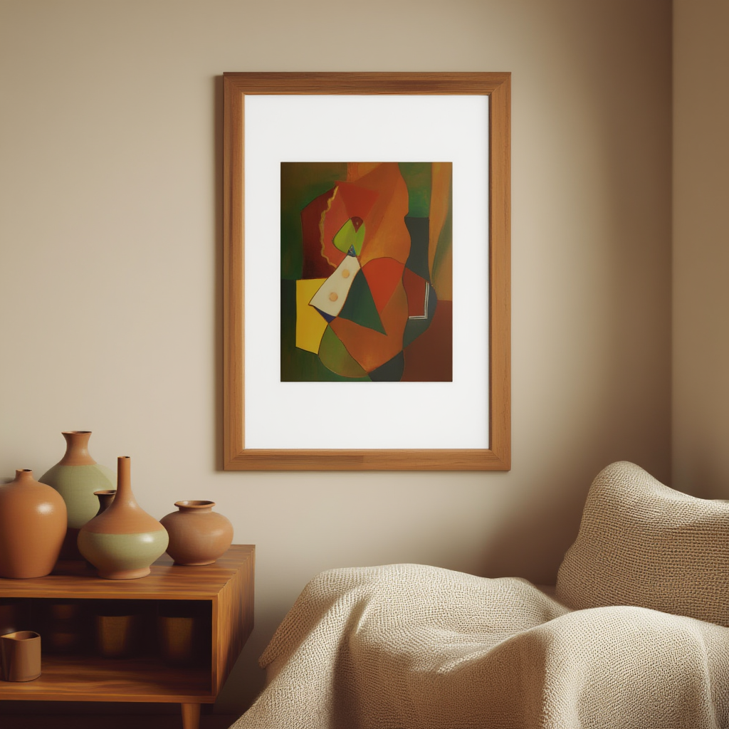 Composition by Ole Kandelin (1946) – Abstract Modernist Art Print