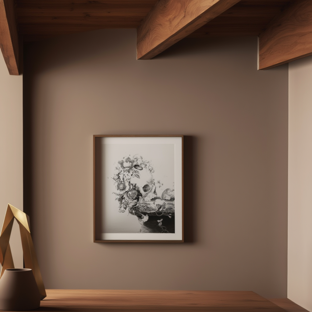 Herman Henstenburg – Memento Mori - Kunsttryk med indviklet stilleben