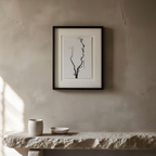 Minimal Tree Poster | Modern Botanical Wall Art Print - Hakyarts