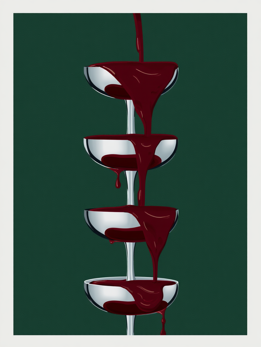 Cascading Champagne Green – Single Print