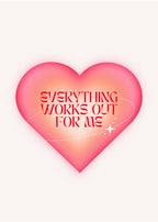 Pastel Pink Heart Love Quote Print