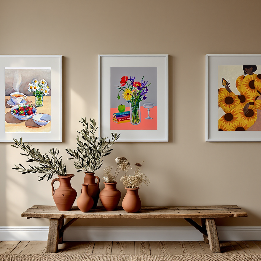 Brown & Earthy Florals – 7 Prints Mix & Match Collection