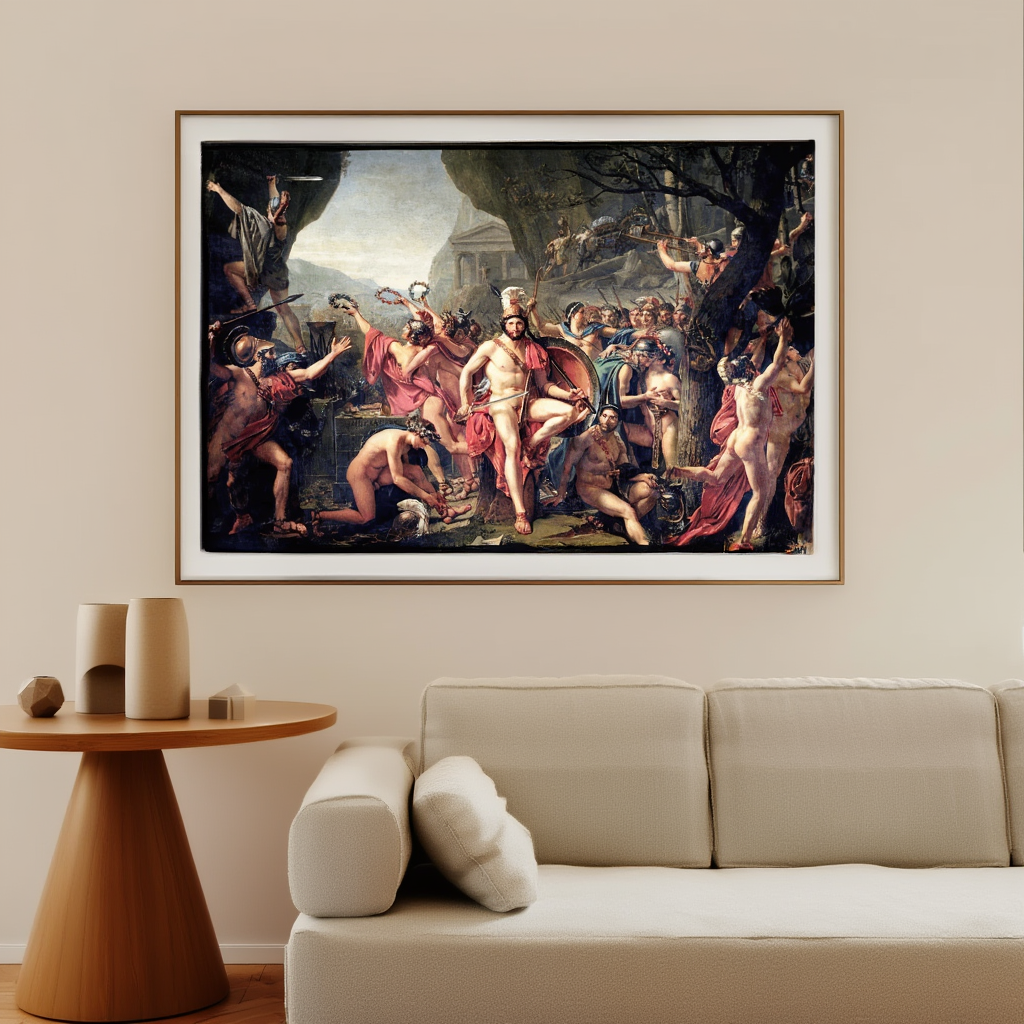 Jacques-Louis David - Leonidas ved Thermopylæ | HakyArts