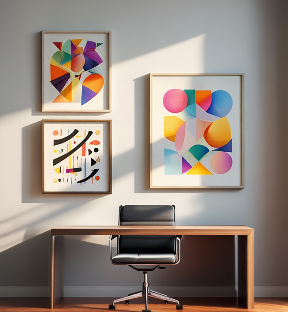 Klee & Kandinsky Wall Art – Dining Room Set of 3