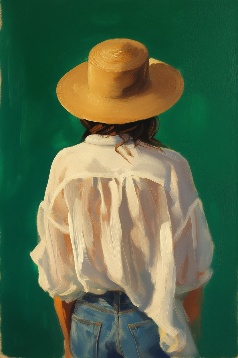 The Lady’s Silhouette – Woman in Hat Illustration