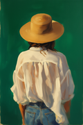 The Lady’s Silhouette – Woman in Hat Illustration