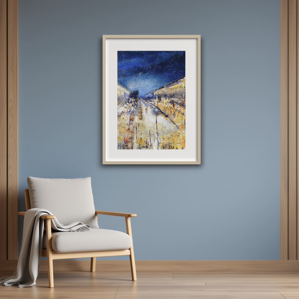 Boulevard Montmartre At Night