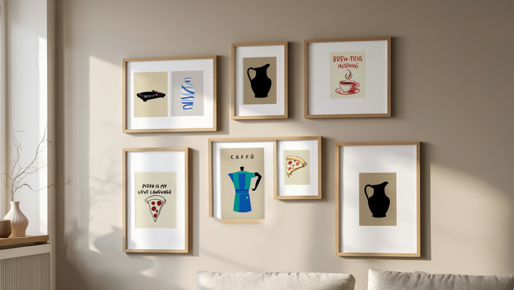 Modern Gallery Wall Collection – 6 Contemporary Art Prints