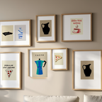 Modern Gallery Wall Collection – 6 Contemporary Art Prints - Hakyarts
