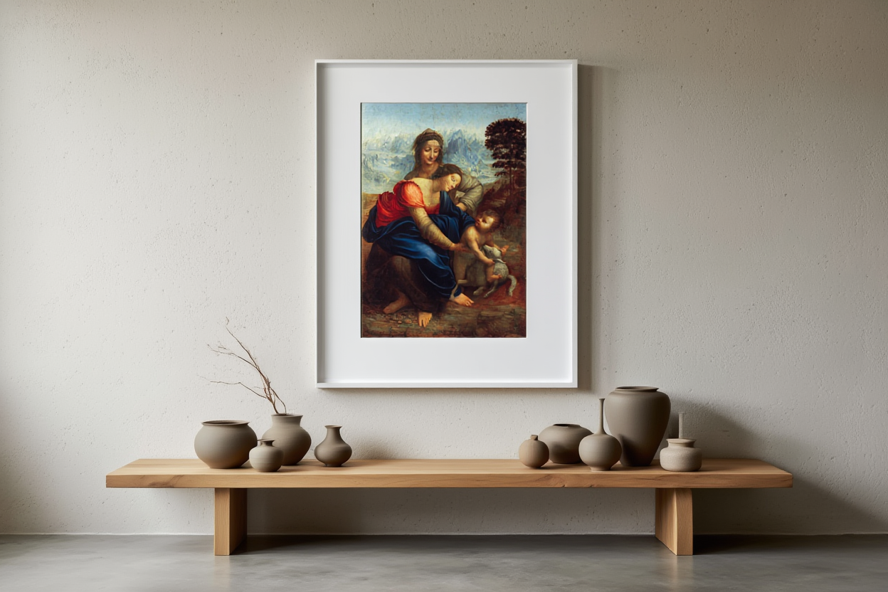 Leonardo da Vinci - The Virgin and Child with Saint Anne