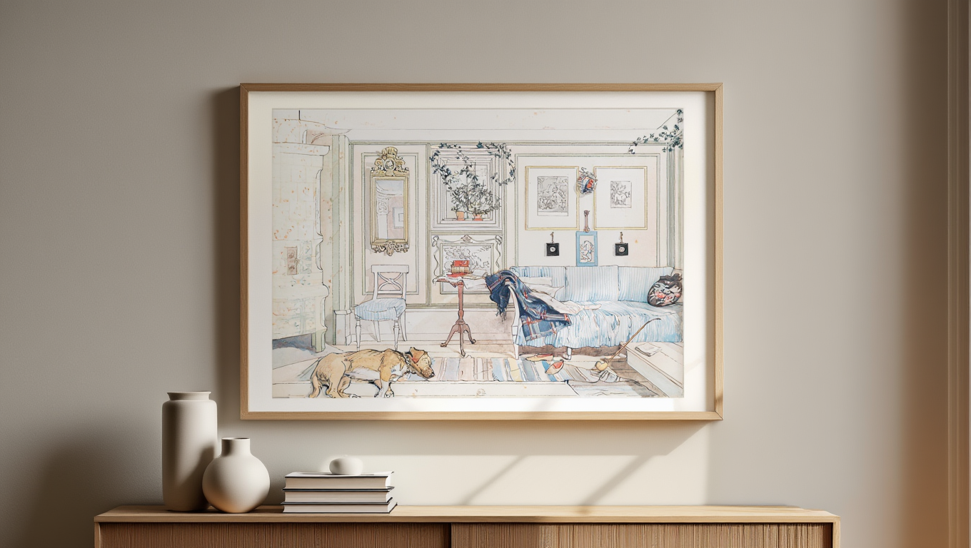 Carl Larsson – Lathörnet | Vintage Art Print