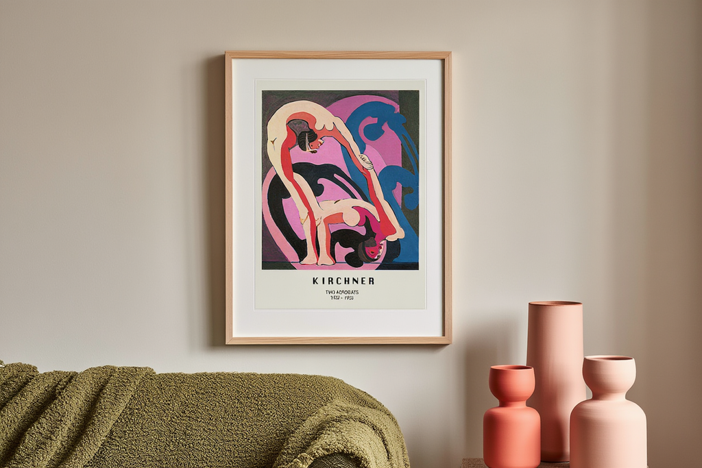 Ernst Ludwig Kirchner - Two Acrobats Poster