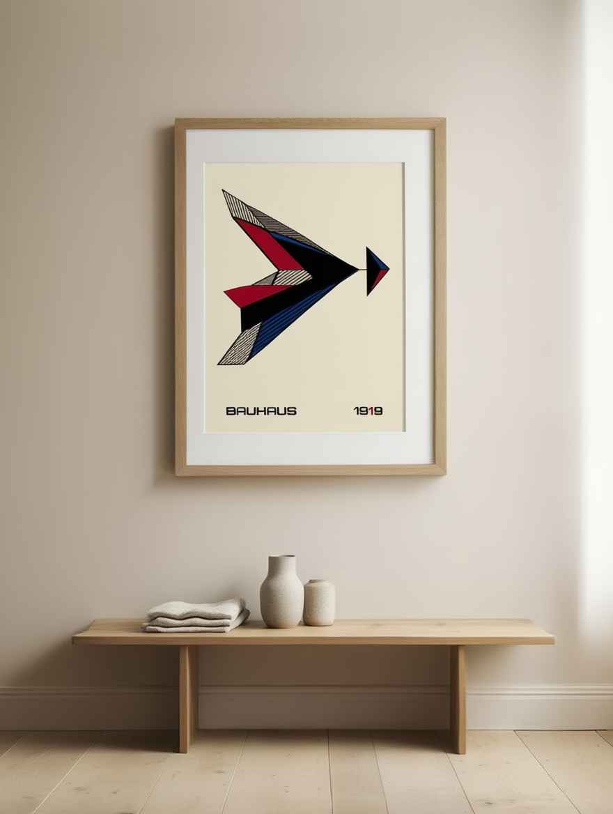 Dynamic Form – Bauhaus Geometric Illustration