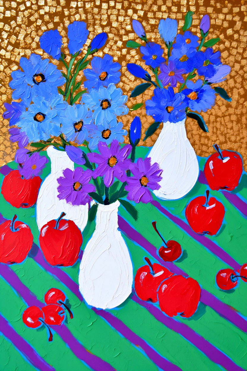 A Vase of Quiet Bloom – Everyday Floral Arrangement Art Print