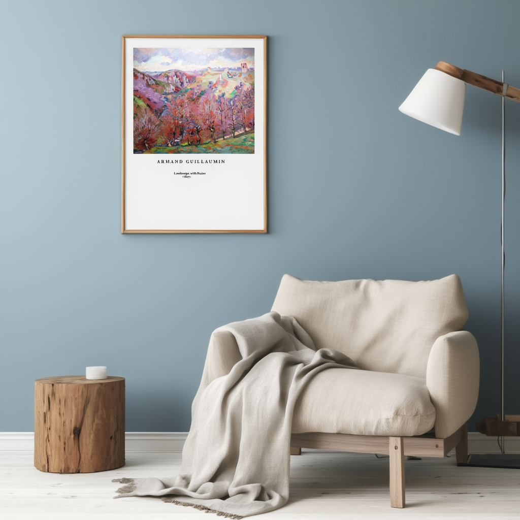 Armand Guillaumin - Landscape with Ruins Poster