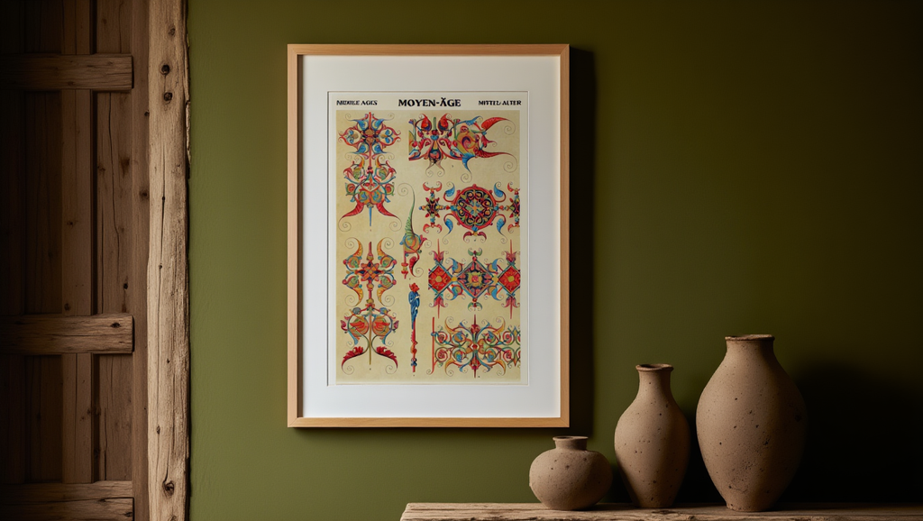 Moyen Age by Auguste Racinet – Vintage French Medieval Costume Art Print