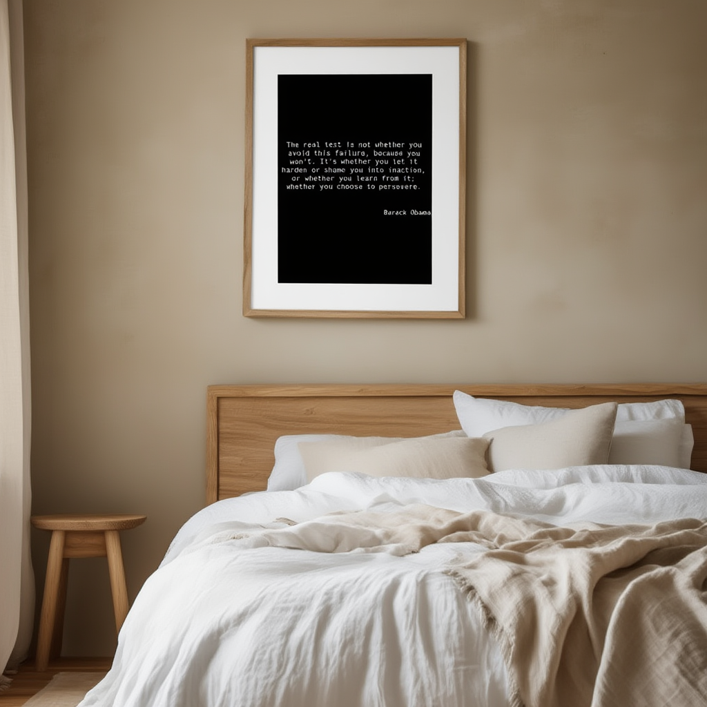 The real test is not whether you avoid this failure...Poster