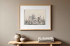 Buildings Overlooking Water, near Naples by J.M.W. Turner – Landscape Art Print