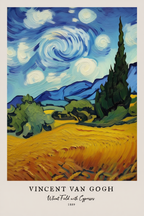 Vincent Van Gogh 4-Piece Wall Art – Classic Gallery Prints - Hakyarts