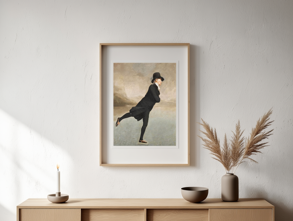 Henry Raeburn – The Skating Minister, 1795 – Classic Scottish Portrait Art Print | Historical Wall Decor
