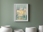 Vieilles maisons à Chartres by Henri Le Sidanier – Landscape & Architecture Art Print - Hakyarts