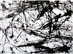 Jackson Pollock Inspired Black Liquid Splash Poster - Hakyarts