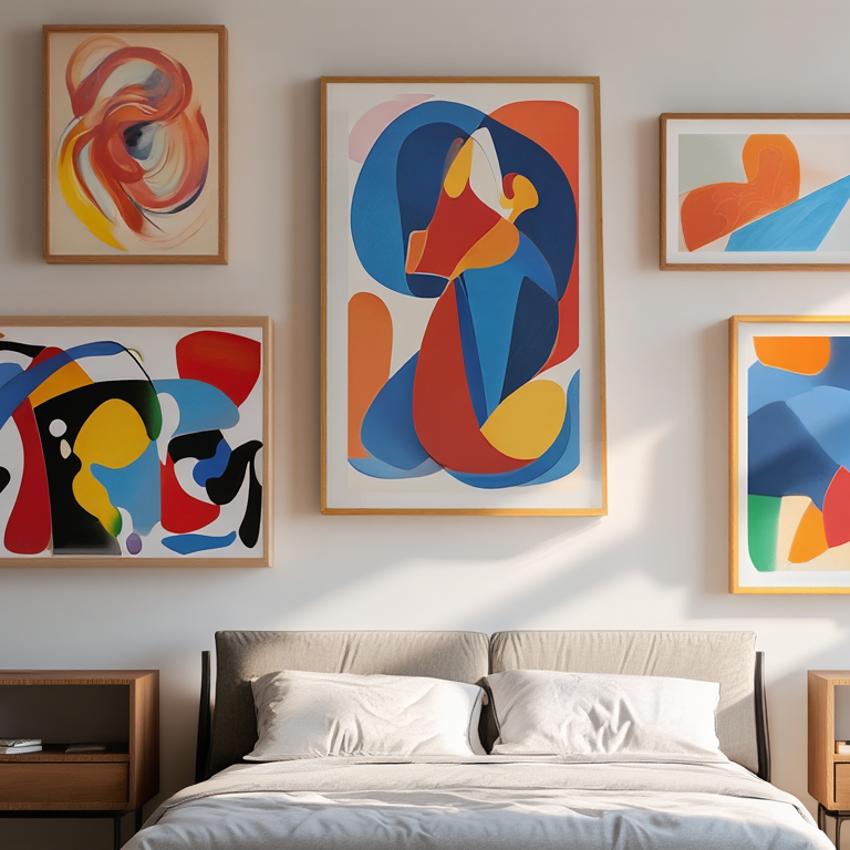 Mixed Picasso & Matisse Abstract Collection – Bedroom Set of 5