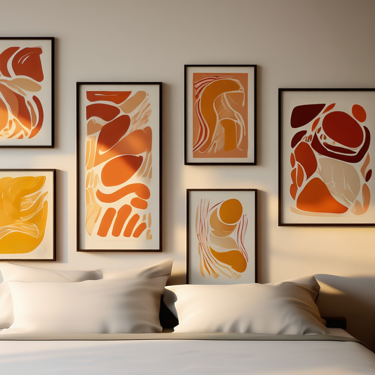 Retro Soul Art Bundle – Boho Bedroom Set of 6