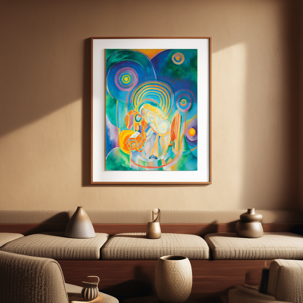 Nude Woman Reading – Robert Delaunay – Vintage Modernist Art Print