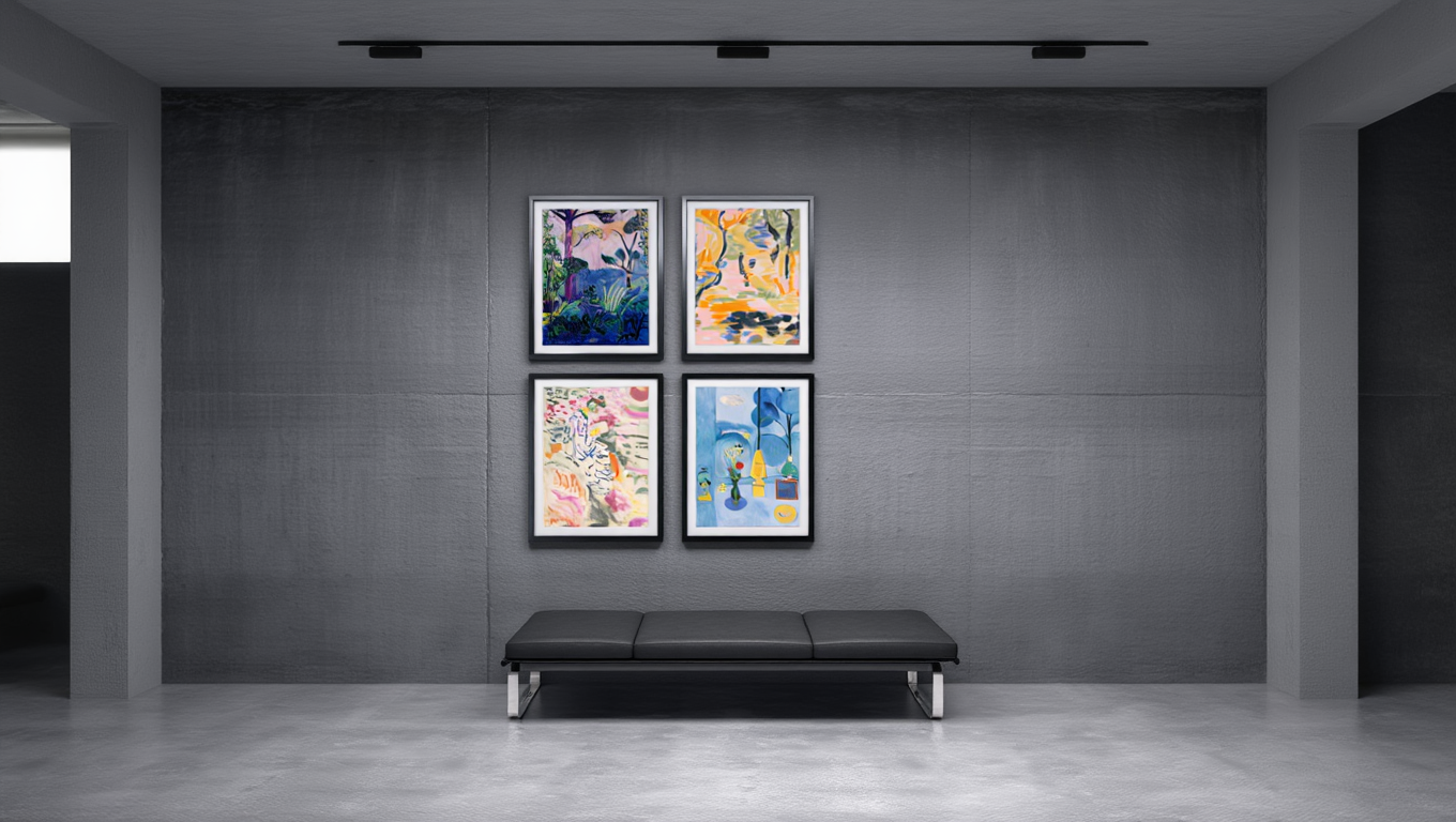 Matisse Inspired Wall Art Set – 4 Prints