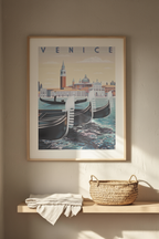 Venice Travel Poster – Vintage Italian Art Print - Hakyarts