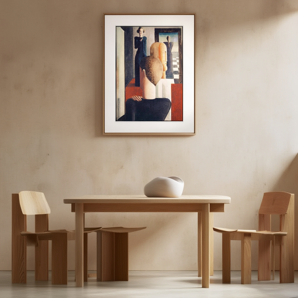 Oskar Schlemmer - Interior with Five Figures