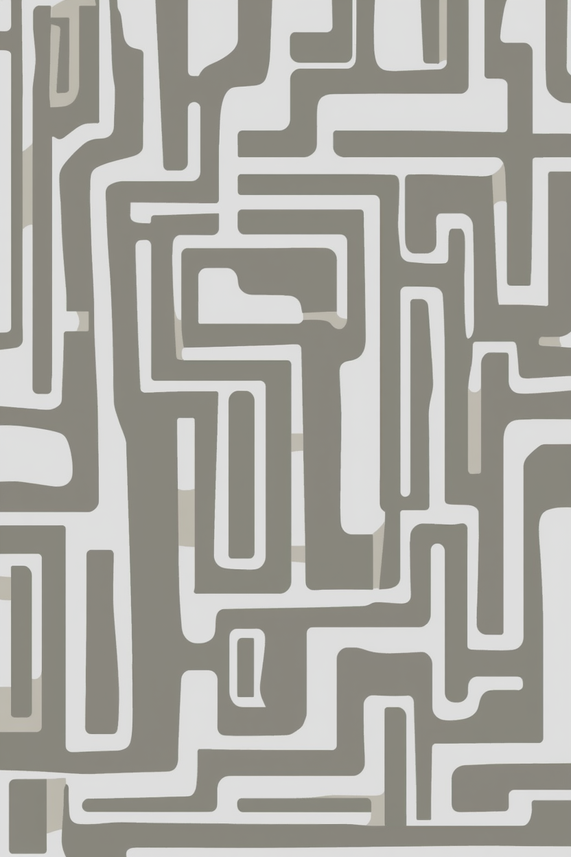 Soft Geometry in Sand – Geometric Abstract Art Print - Hakyarts