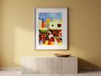 Marché à Alger par August Macke – Impression d'art expressionniste