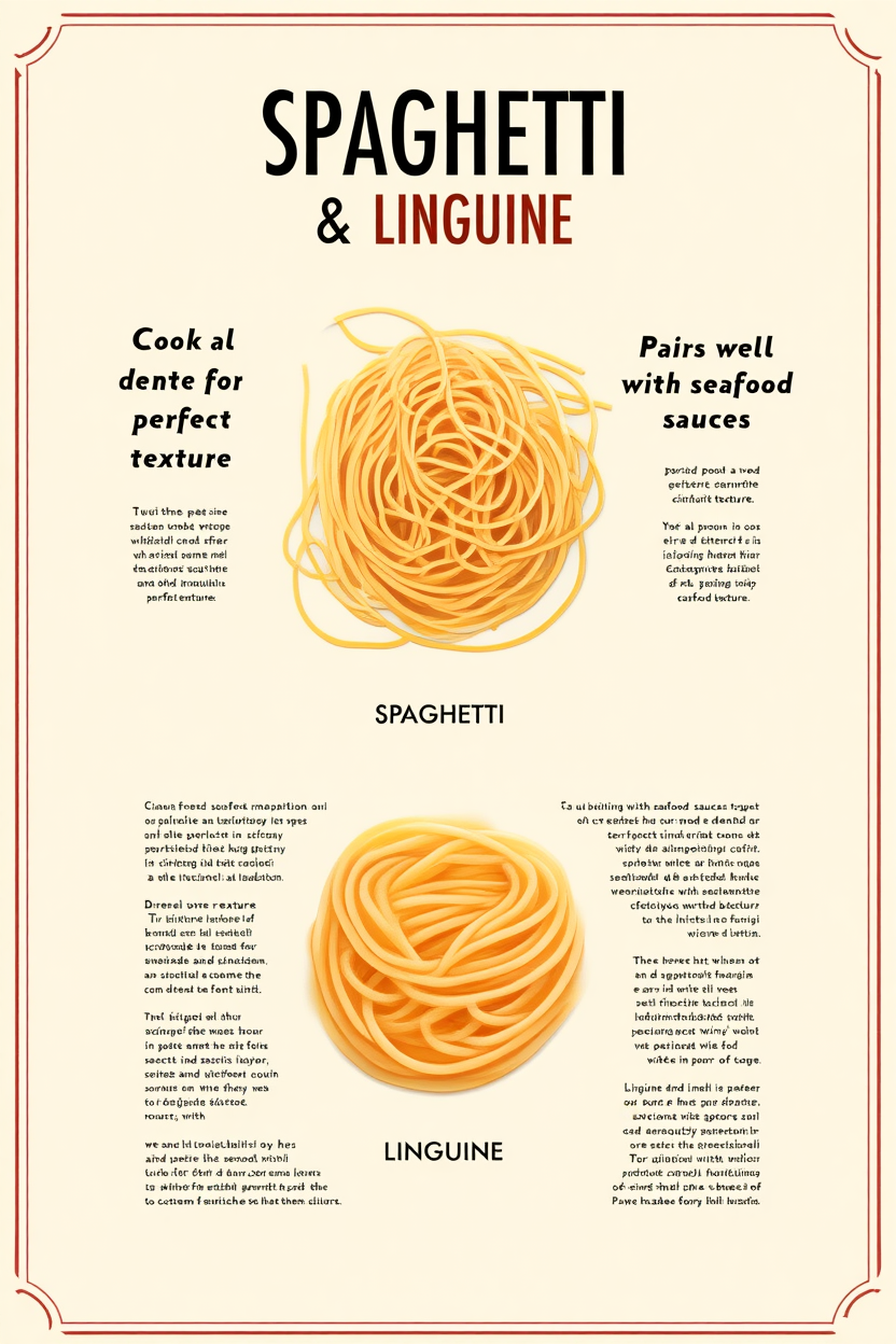 4 Pasta Prints – Retro Italian Kitchen Wall Art