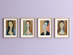 Modigliani Elegance – Mix & Match Fine Art Print - Hakyarts
