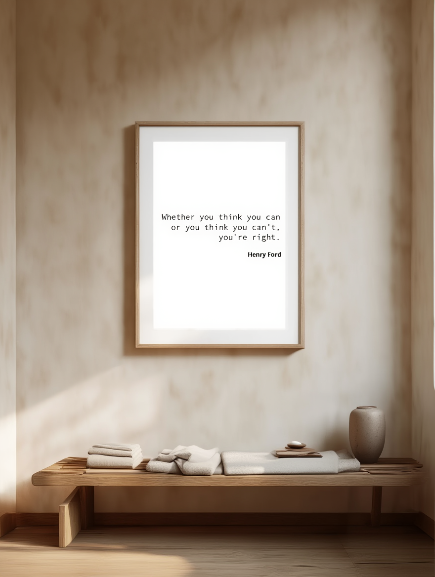 Whether You Think You Can Or You Think You Can't, You're Right Poster