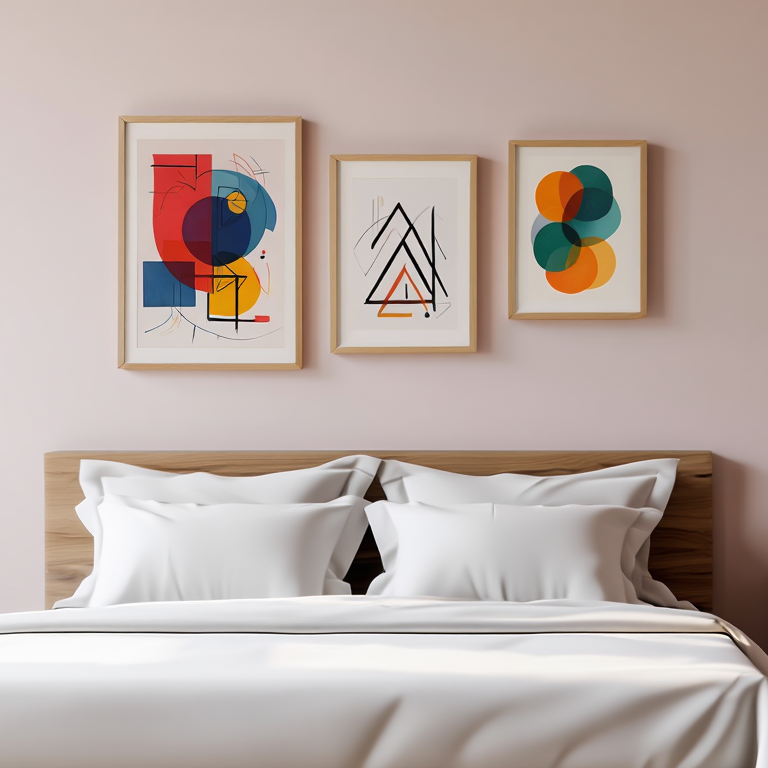 Kandinsky Bauhaus Art – Office Set of 3 Modern Prints