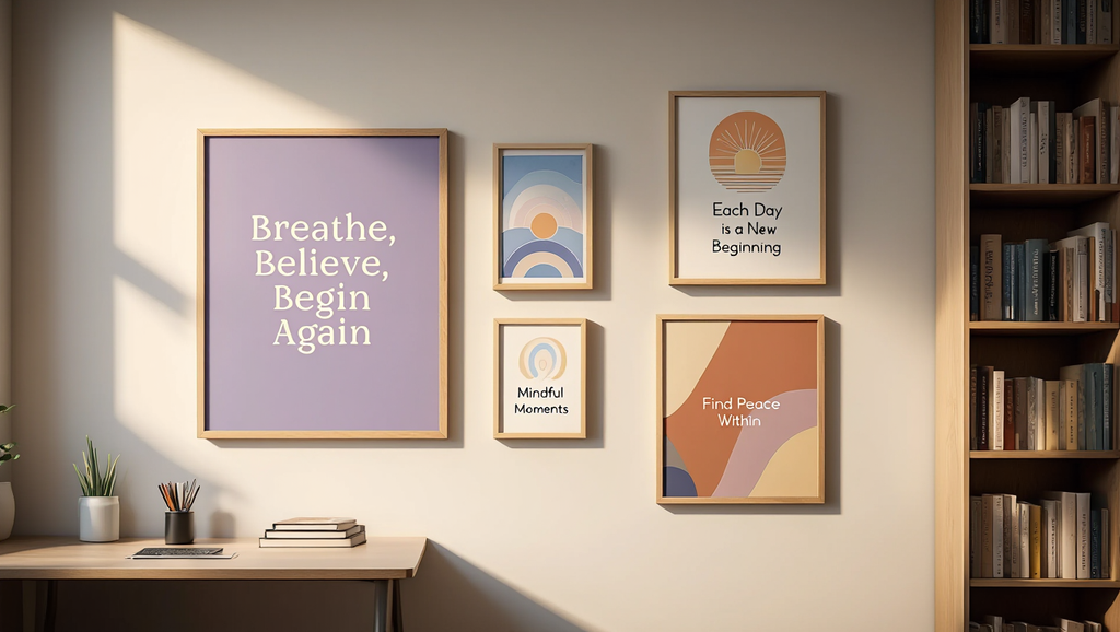 Mental Health Wall Art – Counselor Office Set of 5