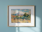 Montagne Sainte‑Victoire – Auguste Renoir Poster | Impressionist Landscape Art Print