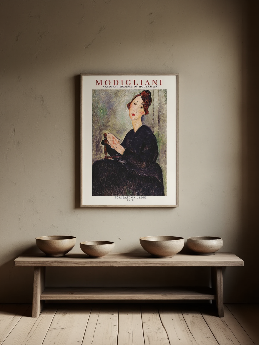 Amedeo Modigliani - Potrait of Dedie Poster