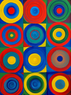 Kandinsky – Geometric Abstract Art “Concentric Circles” - Hakyarts