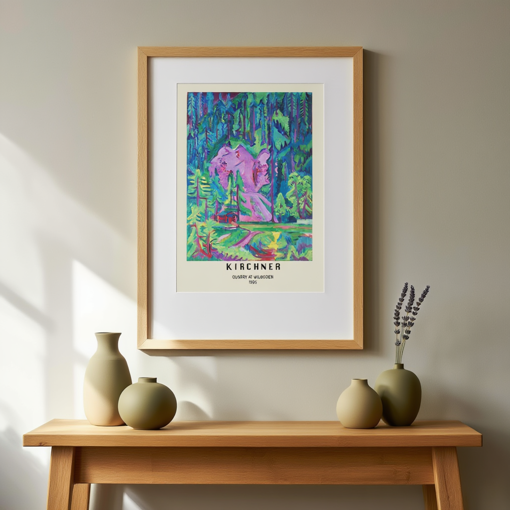 Ernst Ludwig Kirchner - Quarry at Wilboden Poster