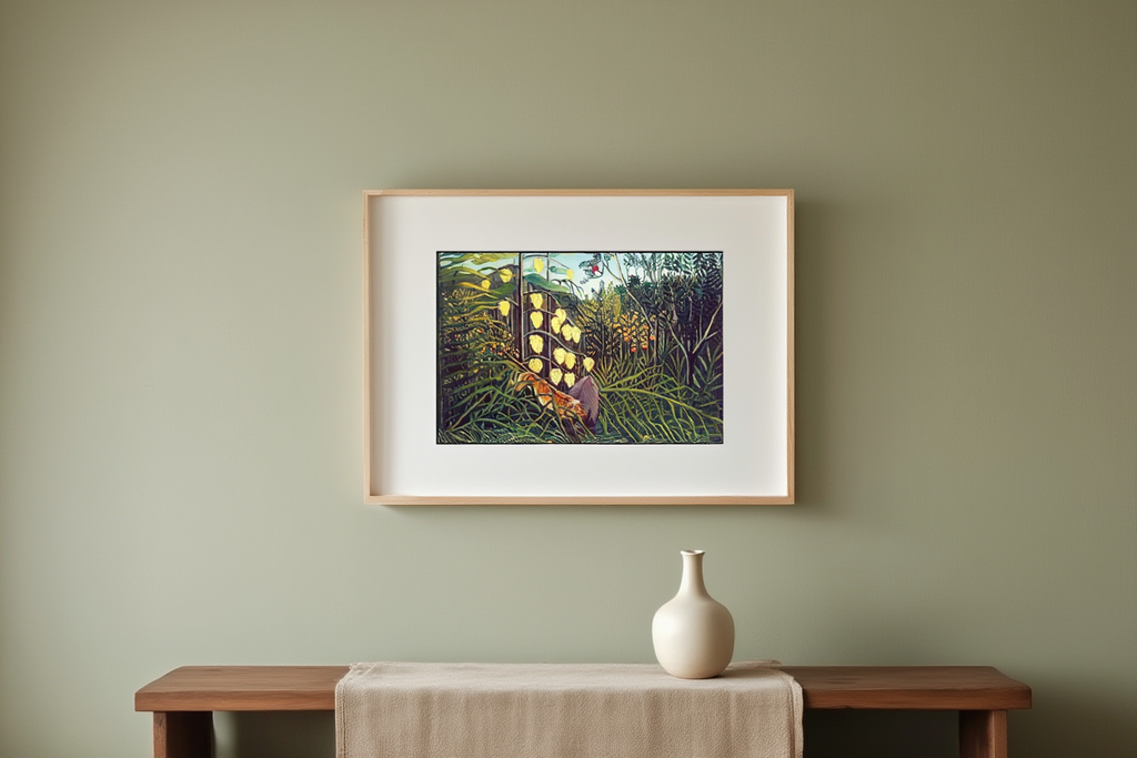 Henri Rousseau - Combat de Tigre et de Buffle | HakyArts